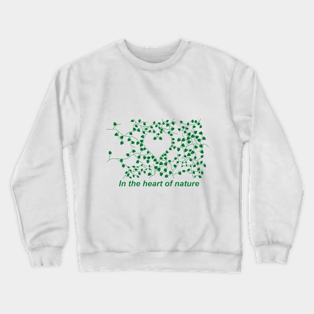 Creeper branches forming a heart Crewneck Sweatshirt by GiCapgraphics